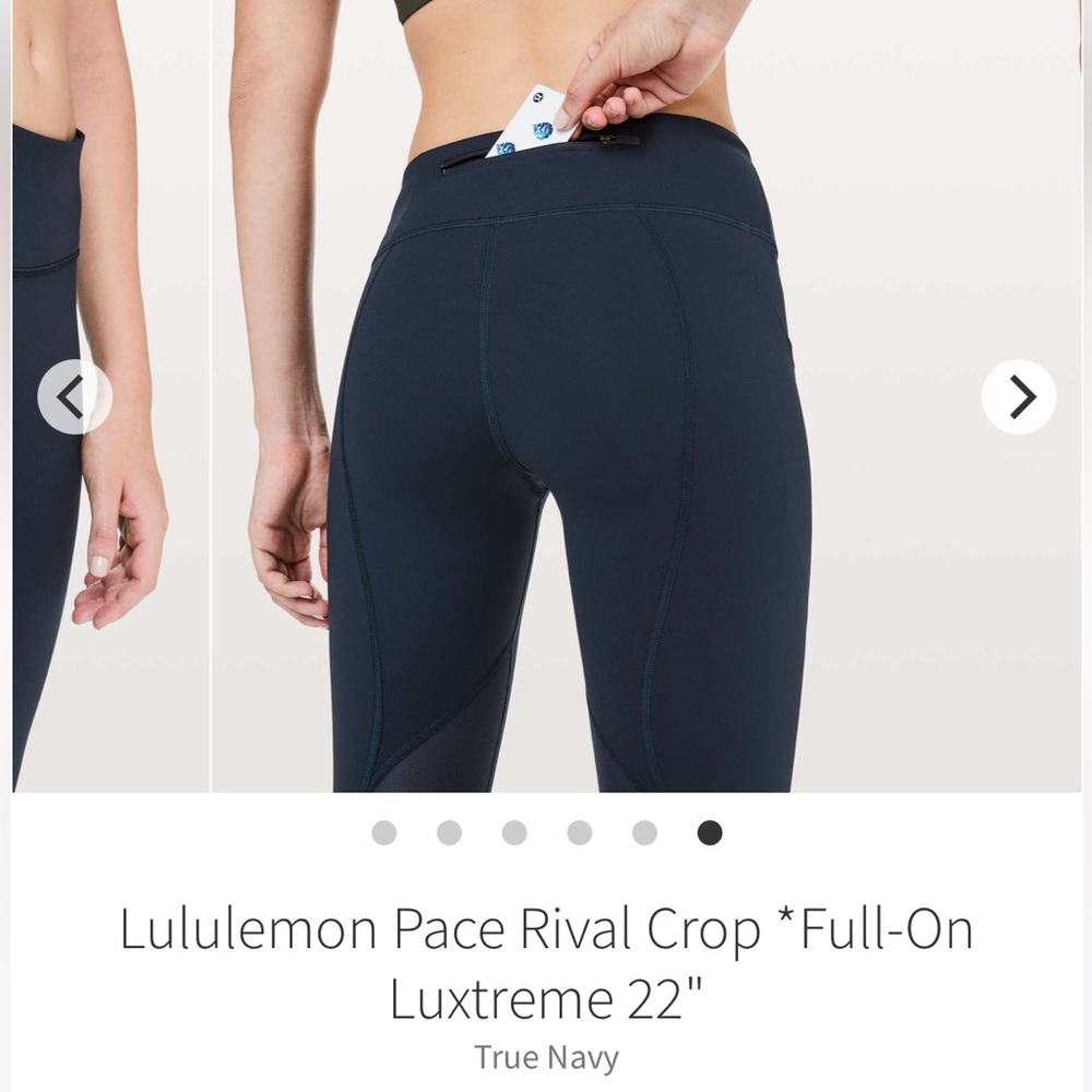 Lululemon Pace Rival Crop - Picture 5 of 9